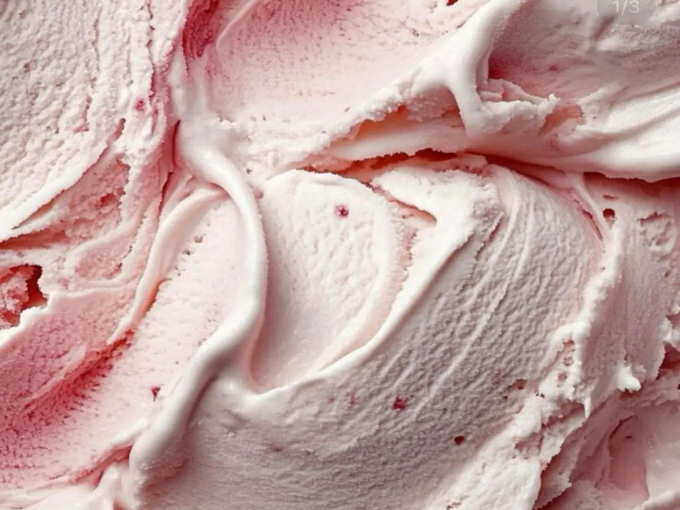 Textura cremosa de gelato trabalhada durante a produção
